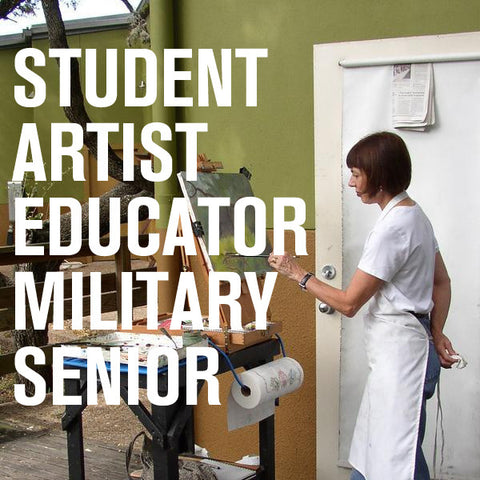 Student/Artist/Educator/Military/Senior